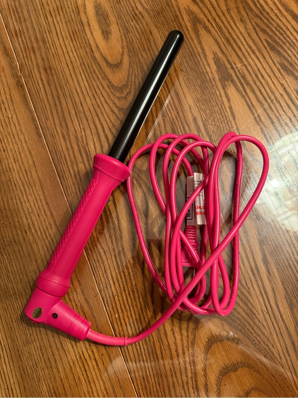 ROYALE Pink Curling Wand with Black Barrel